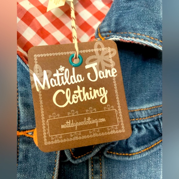 Matilda Jane “Collins” Girls Ruffle Denim Jacket - Picture 4 of 6